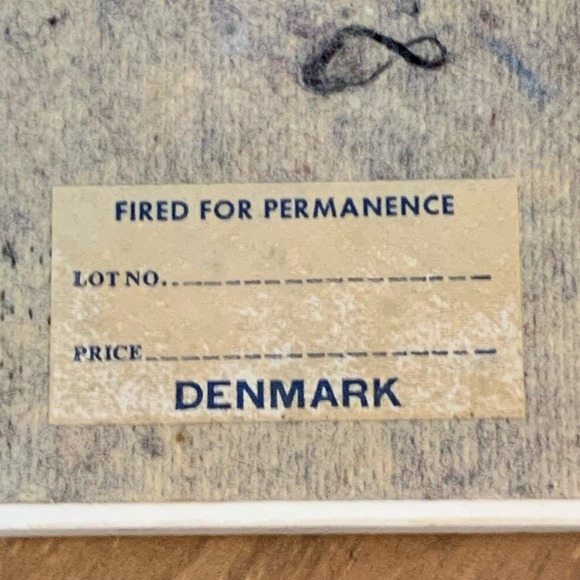 Copenhagen Hilsen fra Danmark Tile Trivet Langeline Mermaid on Rock 6” - Picture 7 of 7